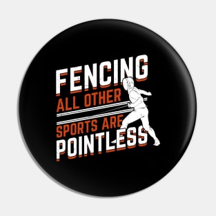 Fencing Sport Fencer Gift Pin