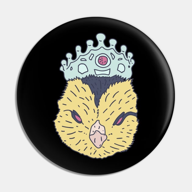 Queen of the Coop - Royal Chick - Hatchling Pin by DeWinnes