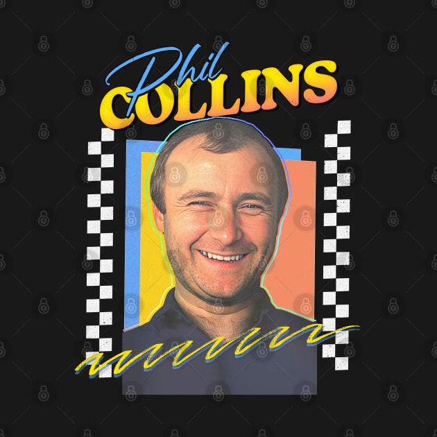 Phil Collins / Retro 80s Aesthetic Fan Design by DankFutura