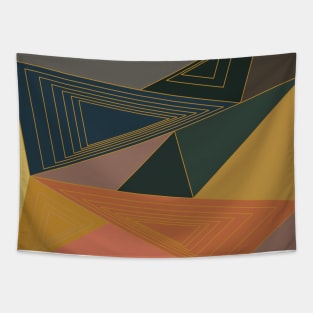 Geometric shapes retro pattern Tapestry