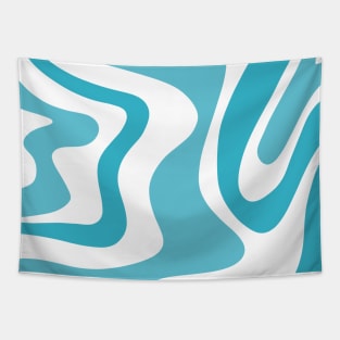 liquid pattern - light blue Tapestry