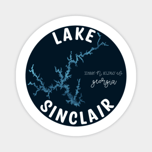 Lake Sinclair in Georgia Round Magnet