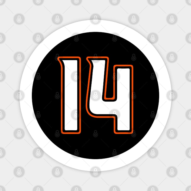 Adam Henrique Number 14 Jersey Anaheim Ducks Inspired Magnet by naesha stores