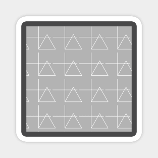 Background illustration gray, geometric, mathematics, triangle, decorative design pattern Magnet