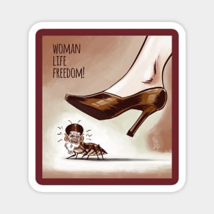 Woman life freedom Magnet