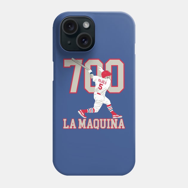 La Maquina - Albert Pujols 700th Home Run Phone Case by Vector Deluxe