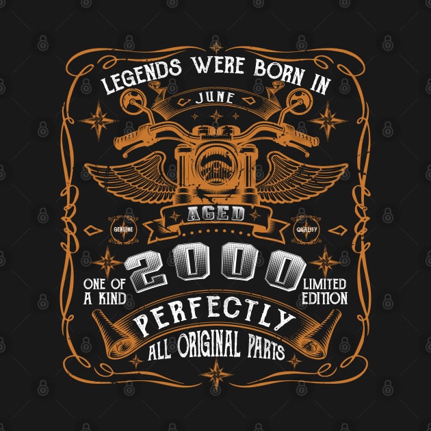 Legends Born In June 2000 23rd Birthday by Cartine