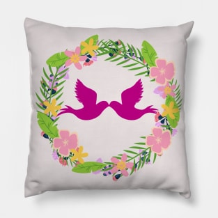 Doves' Kiss Pillow