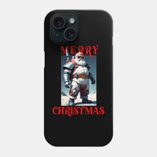 Cool Armed Santa. Merry Christmas Phone Case