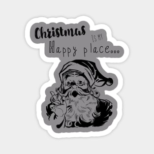 Christmas is my happy place Magnet