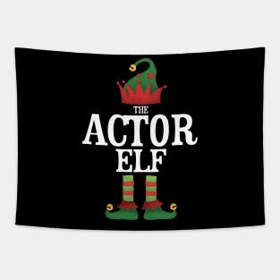 Actor Elf Matching Family Group Christmas Party Pajamas Tapestry