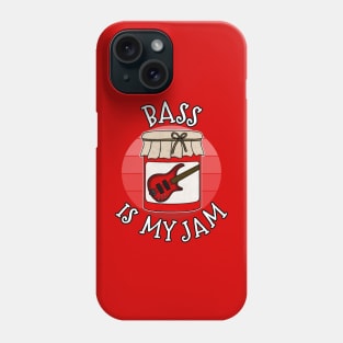 Bass Is My Jam Bassist Guitarist Musician Phone Case