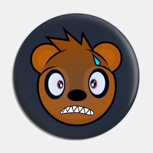Shocked California Grizzly Pin