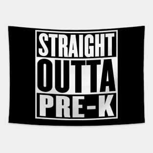 Straight Outta Pre Kindergarten Graduation Funny Tapestry