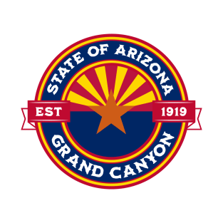 Grand Canyon Arizona State Flag Design T-Shirt