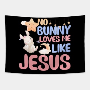 No Bunny Loves Me Like Jesus Christian Religious Easter Tapestry