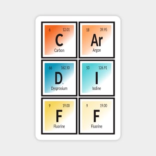 Cardiff Table of Elements Magnet