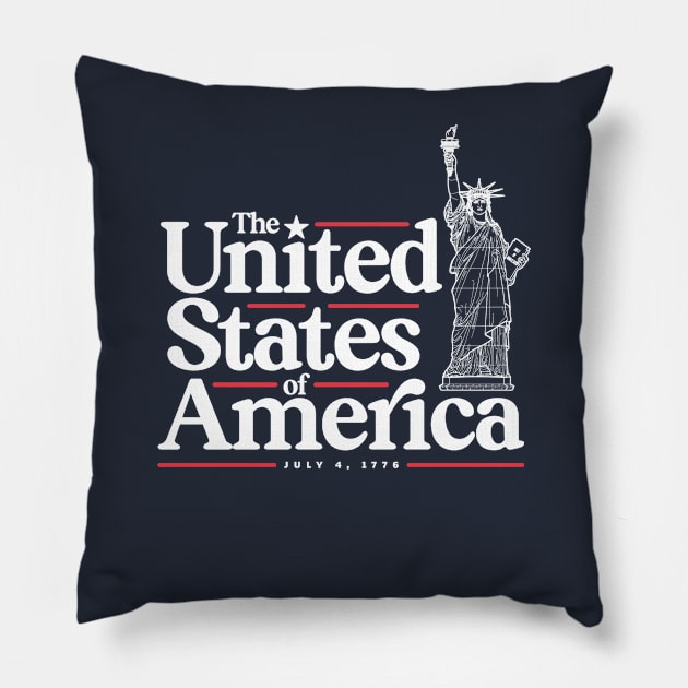 The United States of America – USA – Independence Day – Patriotic Pillow by thedesigngarden