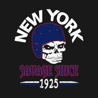 New York Big Blue Pro Football 1925 Grunge T-Shirt