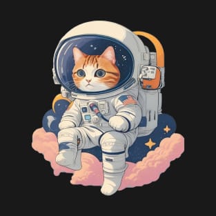 cat astronaut , cat in space T-Shirt