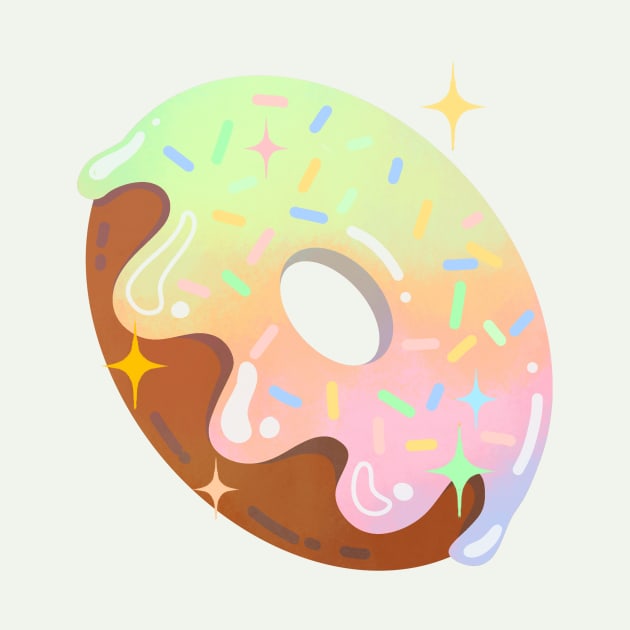 Rainbow Doughnut by Mofy