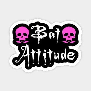 Bat Attitude (Pink Version) Magnet