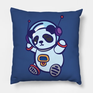 Panda in spacesuit Pillow