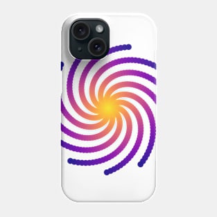 Galaxy Spiral | Dark Sunset Yellow Red Blue Phone Case