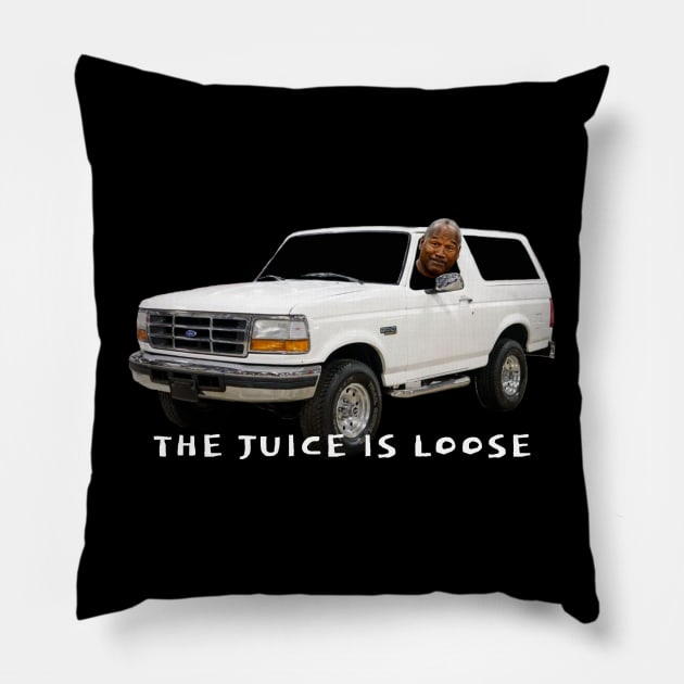 THE JUICE IS LOOSE Pillow by Cult Classics