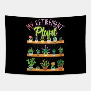 Retirement Succulent Plant Lover Gardener Tapestry