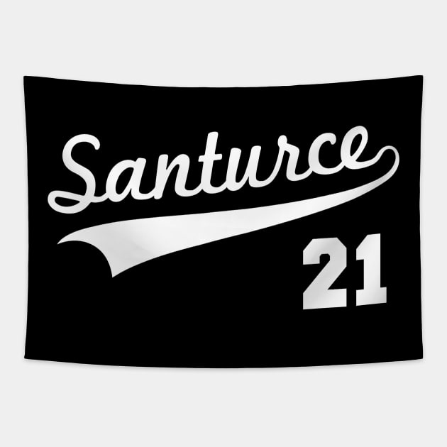 Santurce 21 Puerto Rico Baseball Tapestry by PuertoRicoShirts