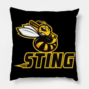 Sting Baseball Logo Pillow