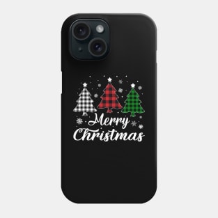 Merry Christmas Tree Xmas Buffalo Plaid Phone Case