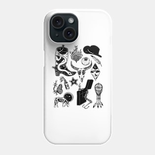 UNDEAD COWBOY AESTHETIC Collage Illustration Phone Case