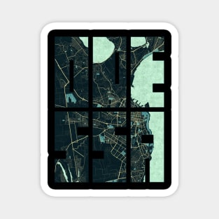 Odessa, Ukraine City Map Typography - Summer Magnet