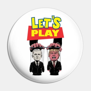 JOE BIDEN VS TRUMP PUPPET T-Shirt Pin