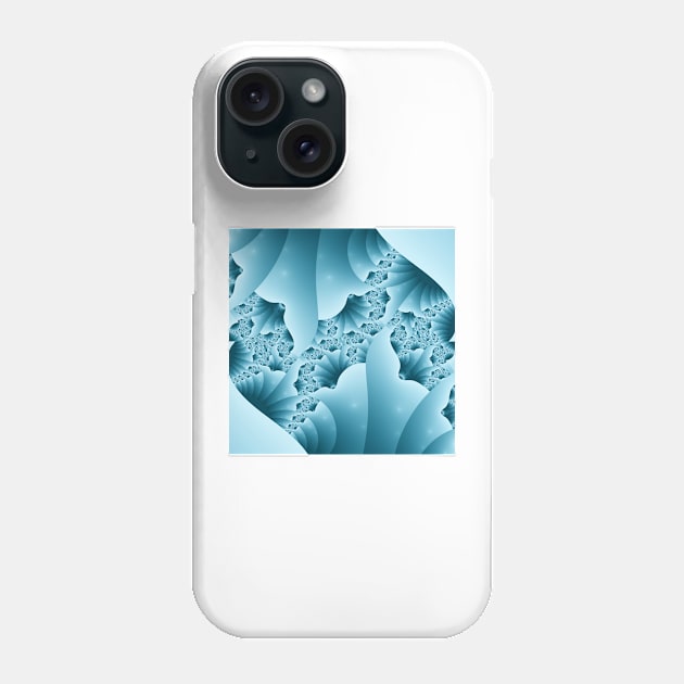 Blue Shell Abstract Phone Case by pinkal