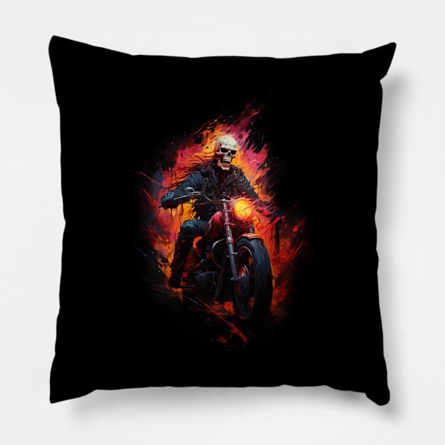 Ghost Rider Pillow by difrats