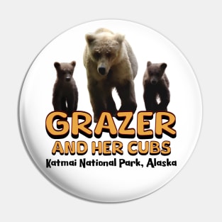 Bear Grazer and her cubs Pin