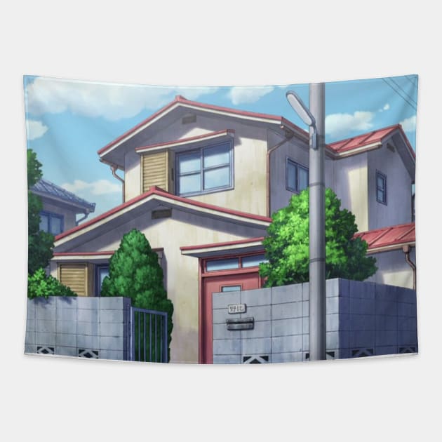 Nobita House Tapestry by Edumj