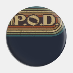 p.o.d vintage stripes Pin