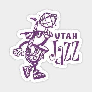 Bootleg Jazz Mascot - Simple Purple Design Magnet