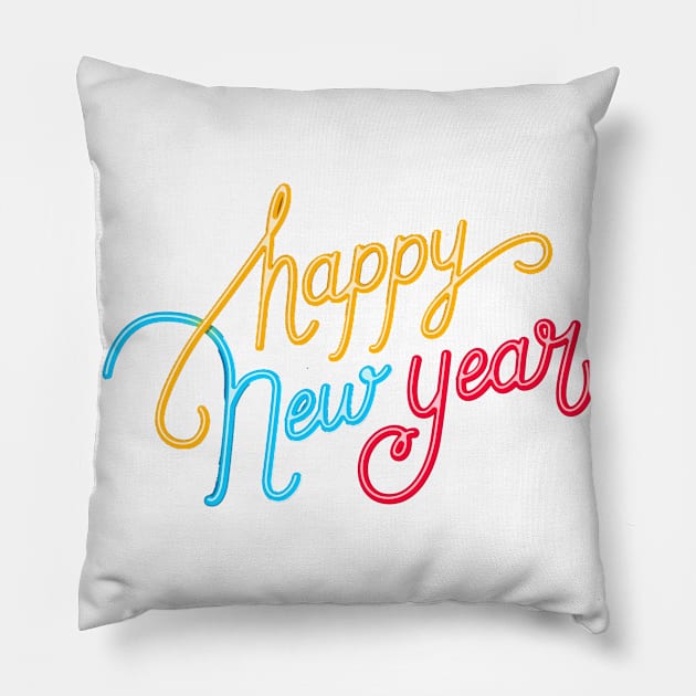 Happy New Year Pillow by MajorCompany