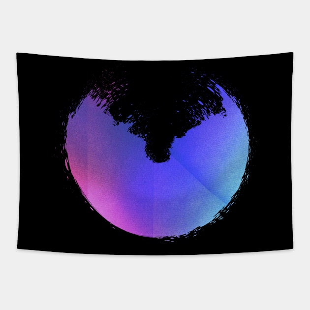 Colored semicircle Tapestry by Scailaret