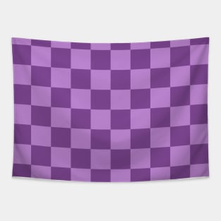 Checkered Square Seamless Pattern - Purple Tones Tapestry