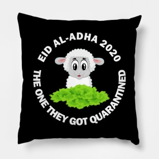 Happy Eid Mubarak 2020 Al-Adha Quarantine Lockdown Social Distancing Funny Gift Pillow