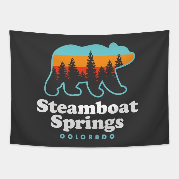 Steamboat Springs Colorado Bear Mountain Skiing Tapestry by PodDesignShop