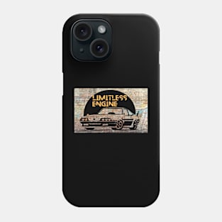 Vintage car with limitless engine Phone Case