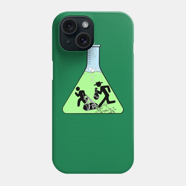 Breaking bad Heisenberg and Jesse Pinkman (Green) Phone Case by SafSafStore