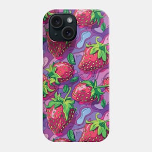 Psychedelic Funky Strawberries 🍓 Phone Case